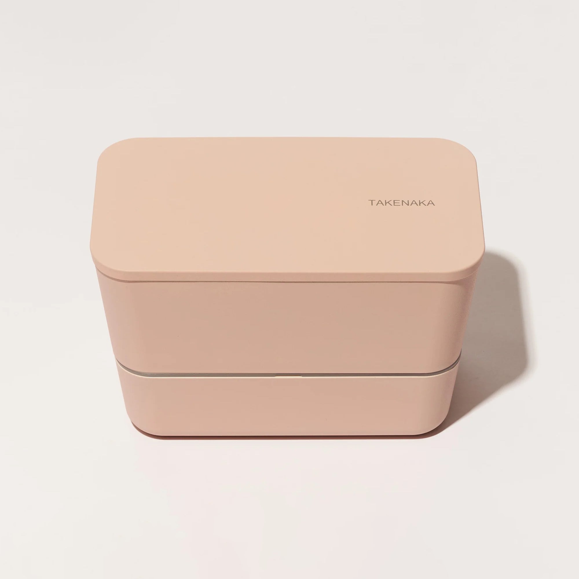TAKENAKA Bento Box Flat from Japan, Made of Recycled Plastic Bottle,  Eco-Friendly and Sustainable Lunch Box (Pale Olive)