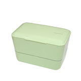 TAKENAKA Bento Bite Dual from, Eco-Friendly and Sustainable Japanese Style  Bento Lunch Box (Matte Olive)